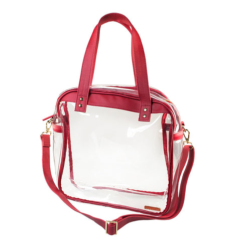 Carryall Tote - Crimson and Clear