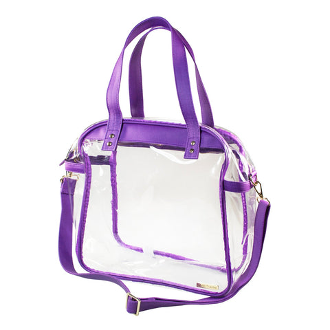 Carryall Tote - Purple and Clear