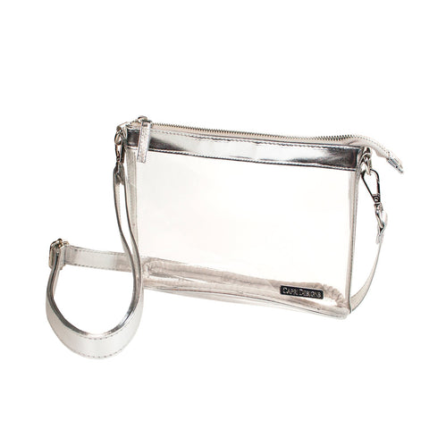 Small Crossbody - Silver and Clear