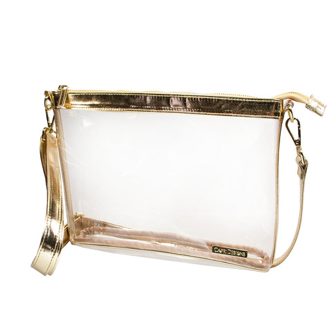 Large Crossbody - Gold and Clear