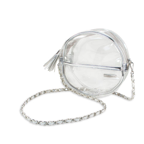 Canteen Crossbody - Silver and Clear