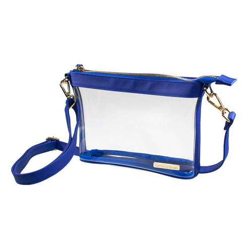 Small Crossbody - Royal Blue and Clear