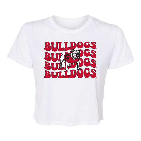 Groovy Gal Crop Short Sleeve T-shirt in University of Georgia