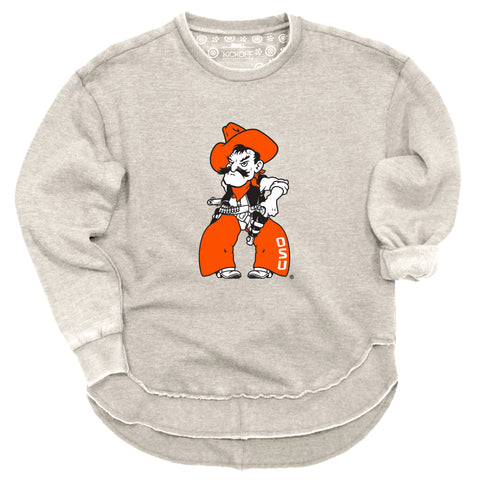 Endzone Poncho Fleece Crew in Oklahoma State University