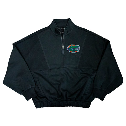 Varsity Patch Quarter-Zip Fleece Pullover in University of Florida