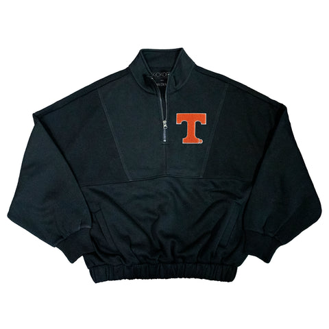 Varsity Patch Quarter-Zip Fleece Pullover in University of Tennessee