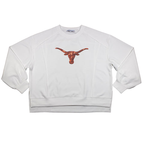 Sequin Varsity Long Sleeve Tee in University of Texas