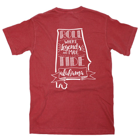 Alabama Pep Squad Comfort Colors Tee