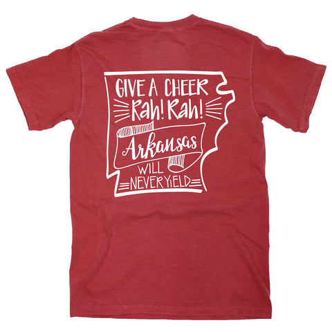 Arkansas Pep Squad Comfort Colors Tee