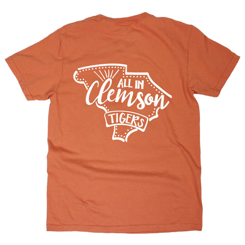 Clemson Pep Squad Comfort Colors Tee