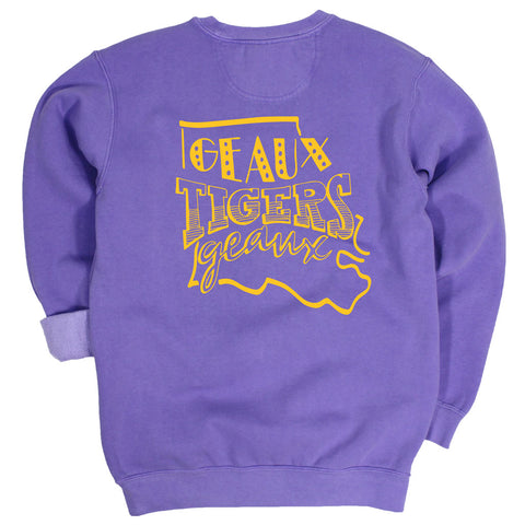 LSU Pep Squad Comfort Colors Pullover