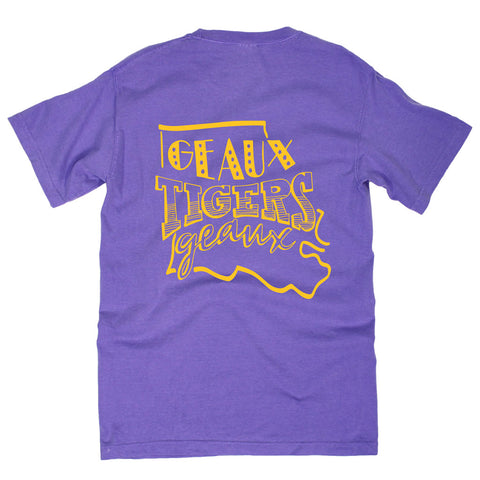 LSU Pep Squad Comfort Colors Tee