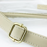 Large Crossbody - Tan and Clear