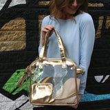 Carryall Tote - Gold and Clear