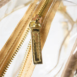 Carryall Tote - Gold and Clear