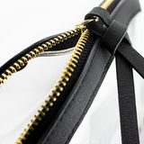 Half Moon Crossbody - Black and Clear