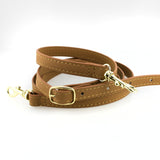 Half Moon Crossbody - Camel and Clear