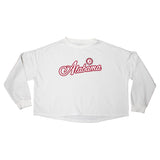Blitz Script Crop Crewneck in University of Alabama