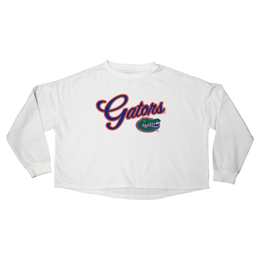 Blitz Script Crop Crewneck in University of Florida