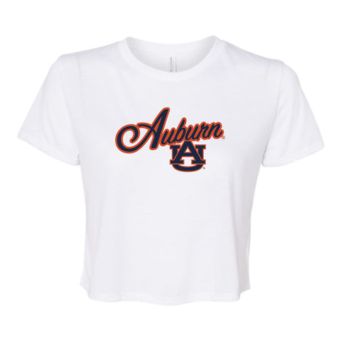 Blitz Script Crop Short Sleeve T-shirt in Auburn University