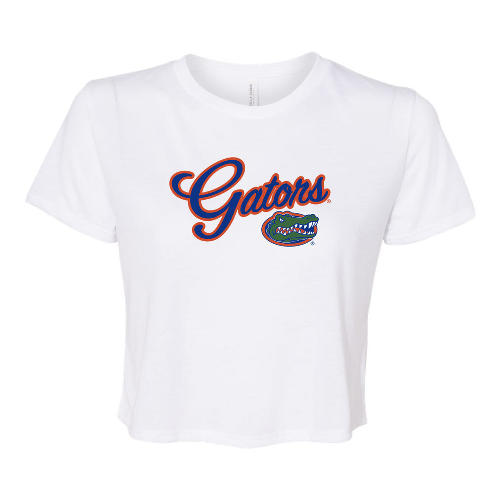 Blitz Script Crop Short Sleeve T-shirt in University of Florida