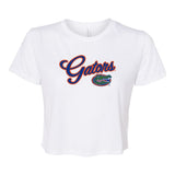 Blitz Script Crop Short Sleeve T-shirt in University of Florida