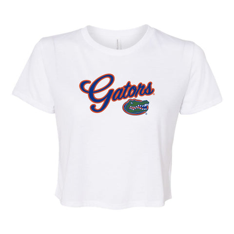 Blitz Script Crop Short Sleeve T-shirt in University of Florida