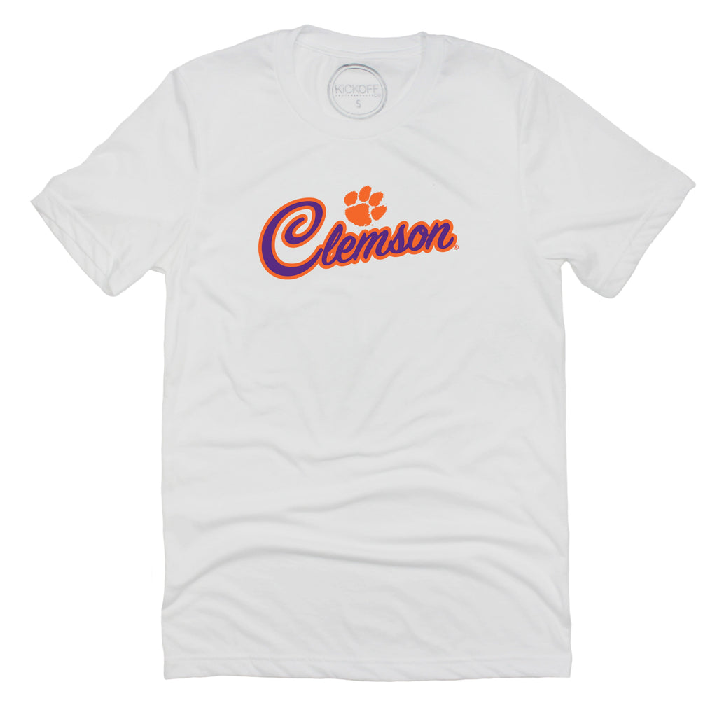 Blitz Script Short Sleeve T-shirt in Clemson University
