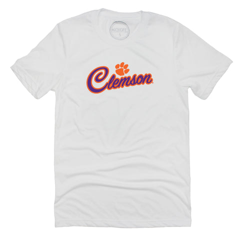 Blitz Script Short Sleeve T-shirt in Clemson University