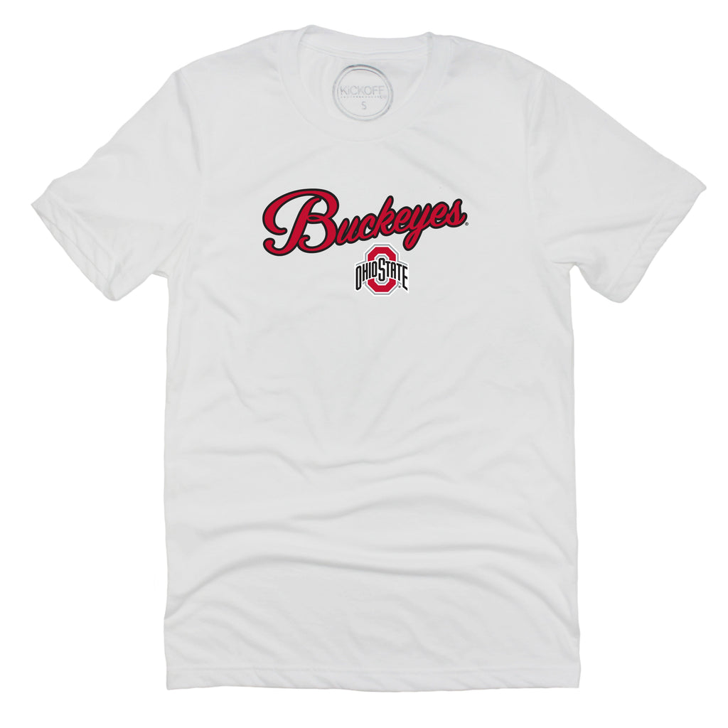Blitz Script Short Sleeve T-shirt in Ohio State University (The)