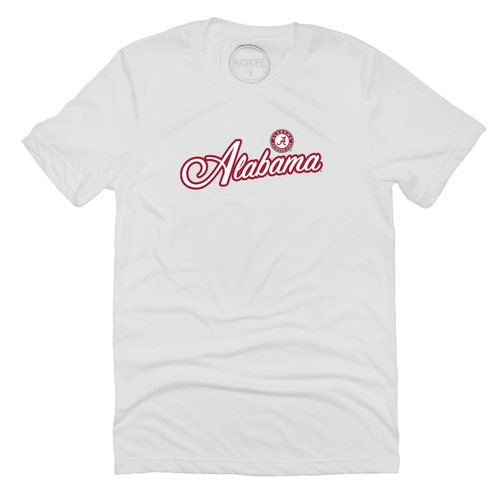 Blitz Script Short Sleeve T-shirt in University of Alabama