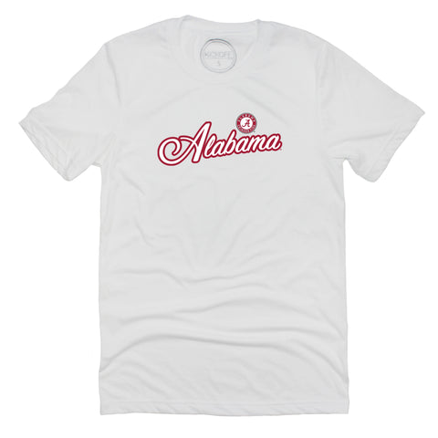 Blitz Script Short Sleeve T-shirt in University of Alabama
