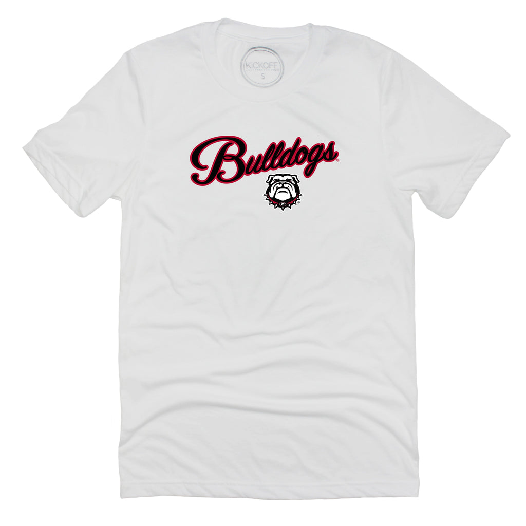 Blitz Script Short Sleeve T-shirt in University of Georgia