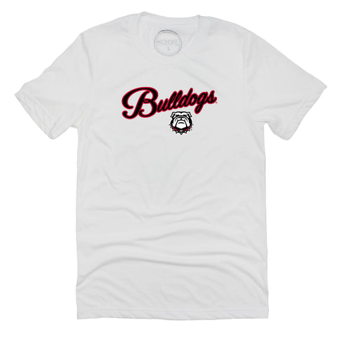 Blitz Script Short Sleeve T-shirt in University of Georgia
