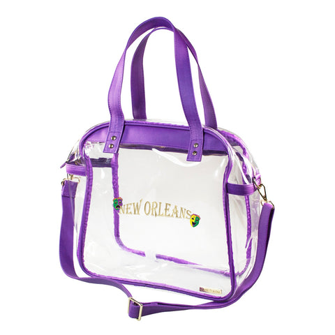Carryall Tote - New Orleans Custom Print (Purple)