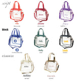 Carryall Tote - Red and Clear