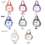 Carryall Tote - Red and Clear