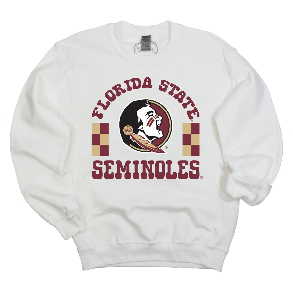 Fancy Fieldgoal Crewneck Fleece in Florida State University