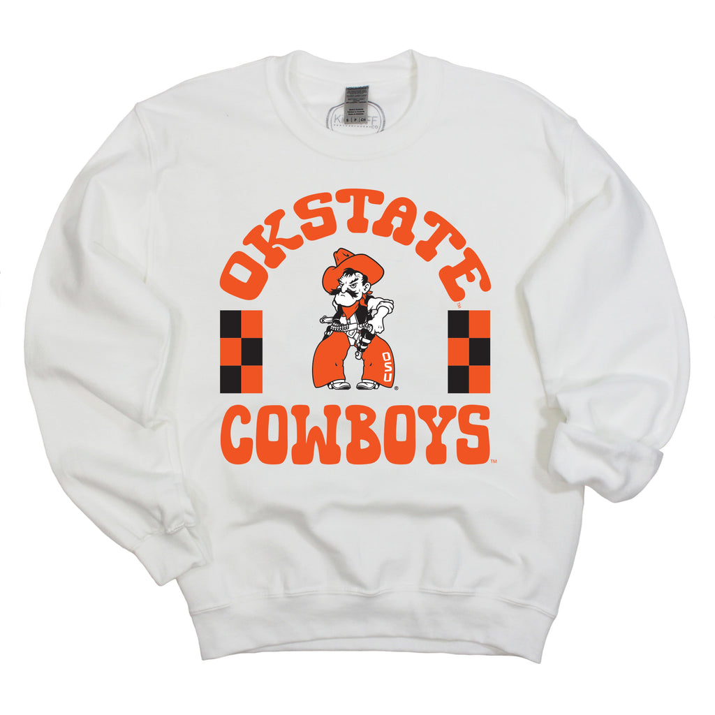 Fancy Fieldgoal Crewneck Fleece in Oklahoma State University