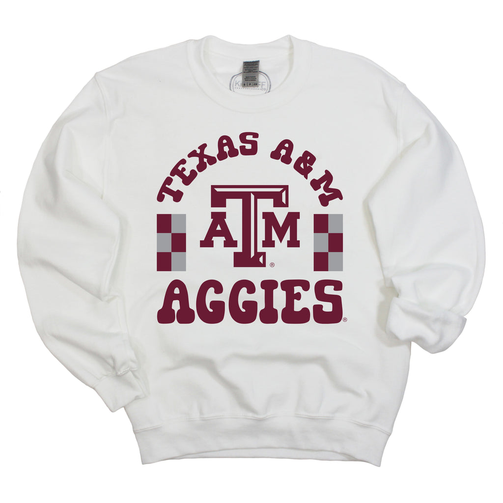Fancy Fieldgoal Crewneck Fleece in Texas A&M University