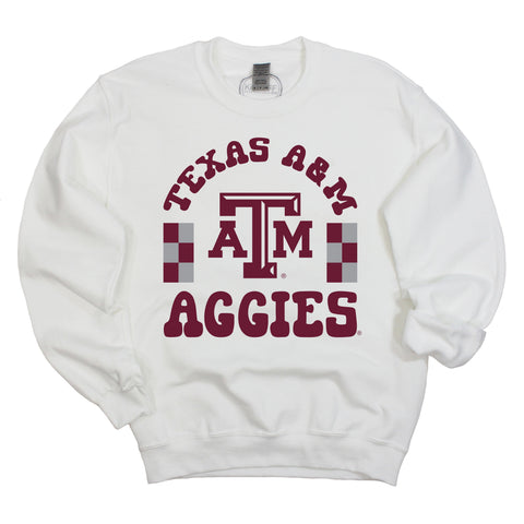 Fancy Fieldgoal Crewneck Fleece in Texas A&M University