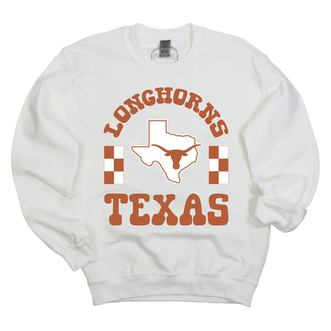 Fancy Fieldgoal Crewneck Fleece in University of Texas