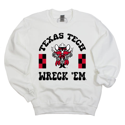 Fancy Fieldgoal Crewneck Fleece in Texas Tech University