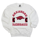 Fancy Fieldgoal Crewneck Fleece in University of Arkansas