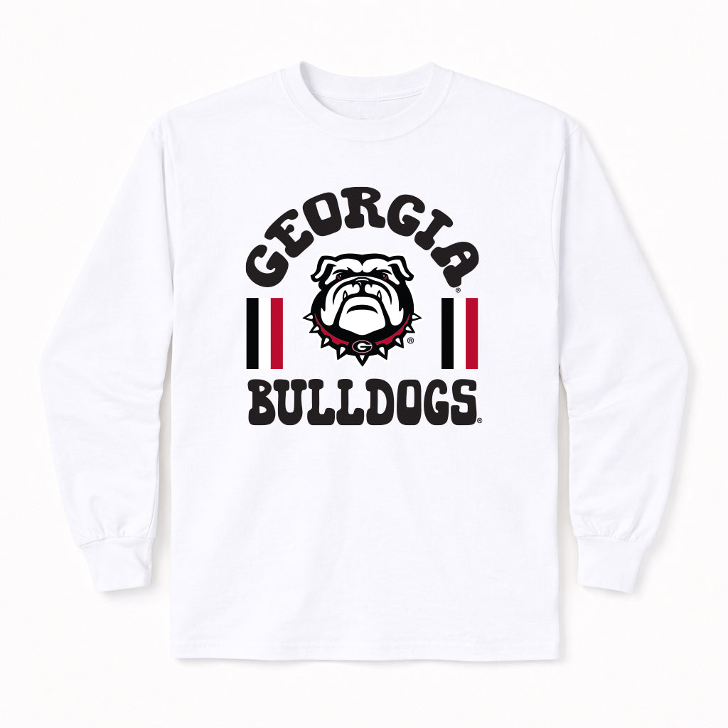 Fancy Fieldgoal Long Sleeve T-Shirt in University of Georgia