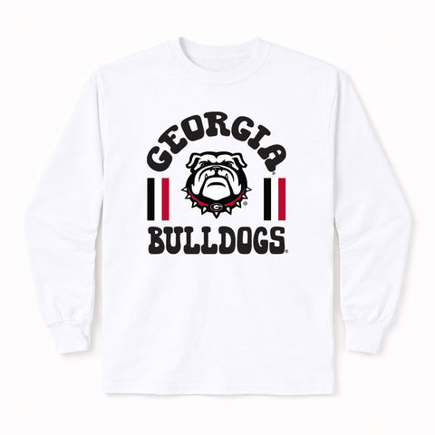 Fancy Fieldgoal Long Sleeve T-Shirt in University of Georgia