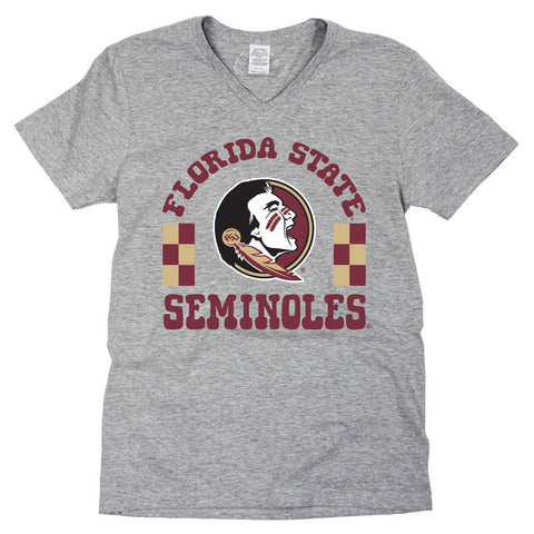 Fancy Fieldgoal V-neck Short Sleeve T-shirt in Florida State University