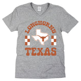 Fancy Fieldgoal V-neck Short Sleeve T-shirt in University of Texas