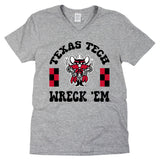 Fancy Fieldgoal V-neck Short Sleeve T-shirt in Texas Tech University