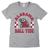 Fancy Fieldgoal V-neck Short Sleeve T-shirt in University of Alabama